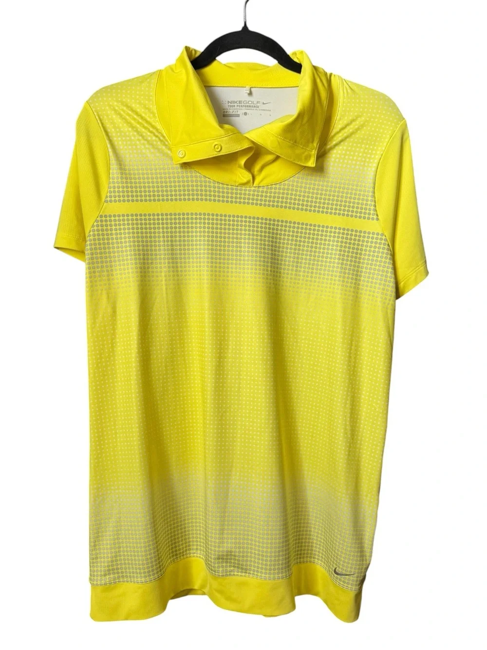 Nike Golf Women’s Yellow Short Sleeve Golf Performance Polo L